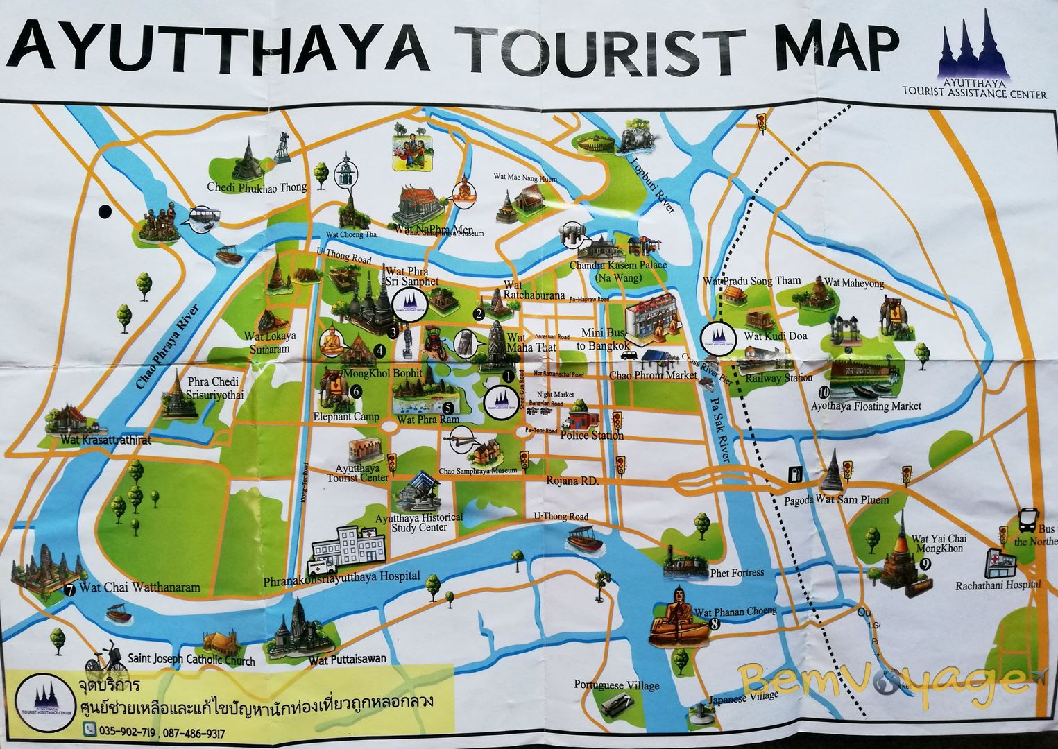 ayutthaya tourist map pdf